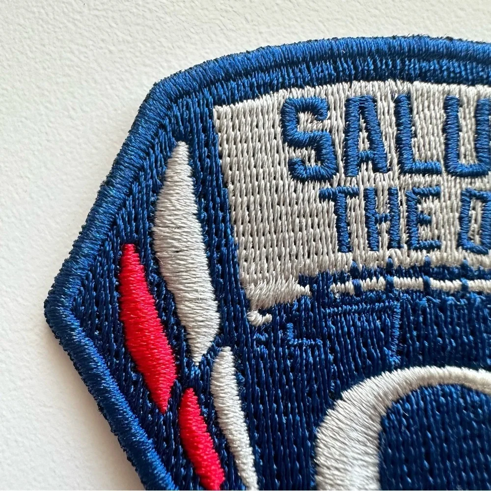 Oregon Ducks Football Salute The Day Military Authentic Hat Patch Blue Gray Red - Picture 3 of 9